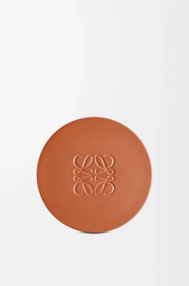 grande coperchio per candela in terracotta
