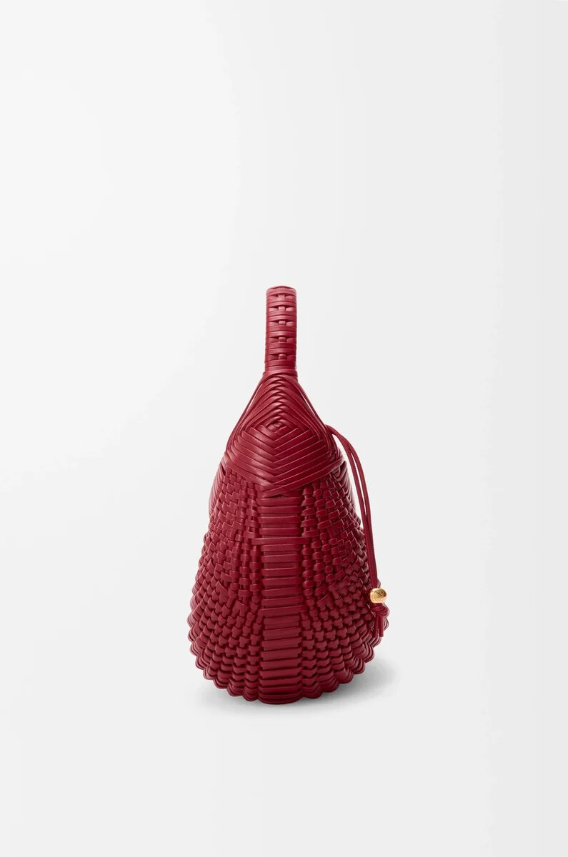 borsa hobo diamond in pelle di vitello cherry