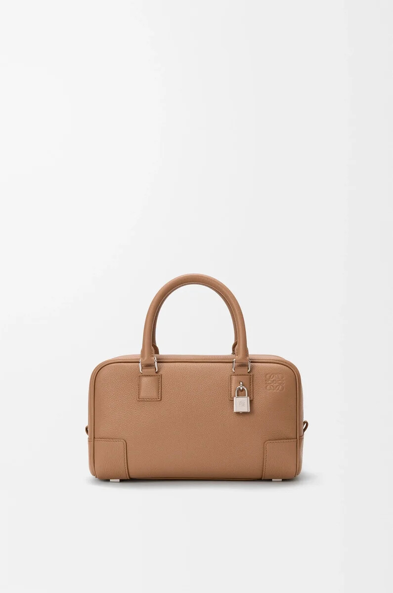 borsa amazona 23 in morbida pelle di vitello grana mocha