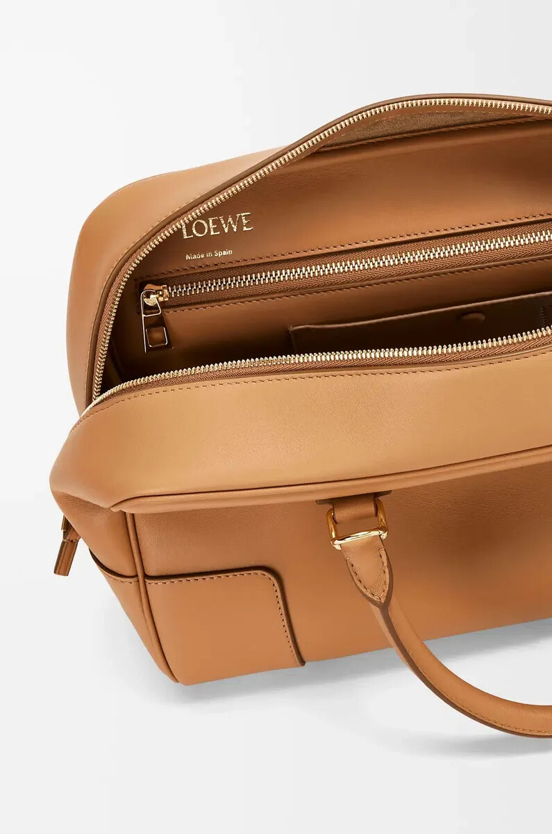 borsa amazona 28 in vitello nappa warm desert