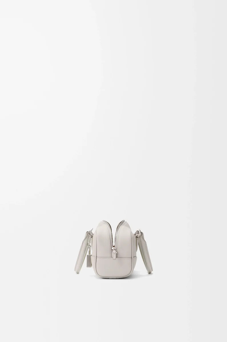 borsa corta amazona 23 in pelle di vitello nappa grigio chiarocitrino chiaro