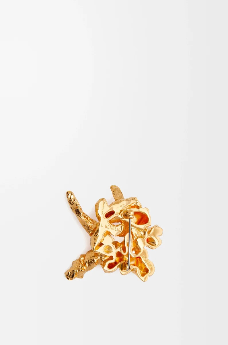 spilla tarantella in argento sterling oro