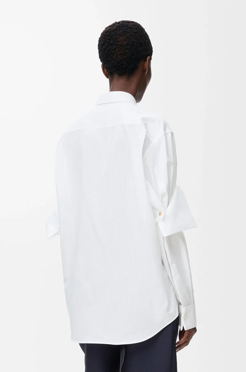 camicia in cotone bianco