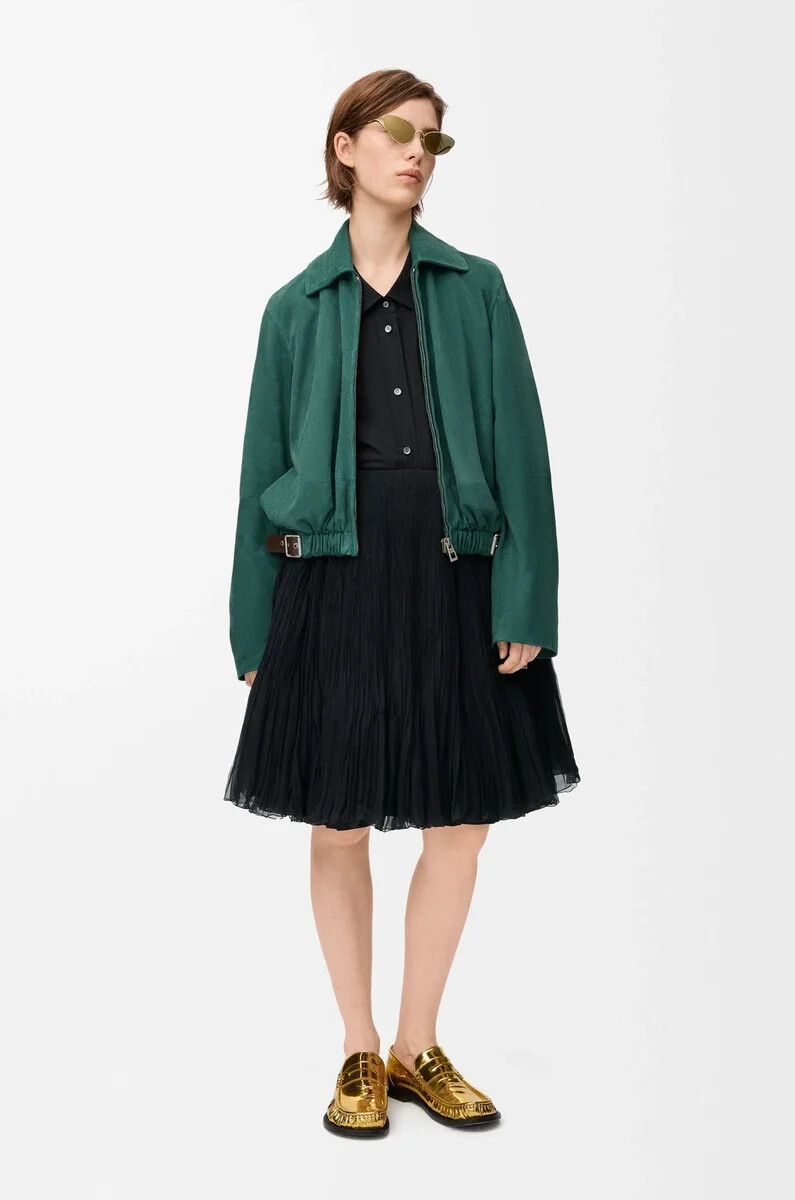 camicia impreziosita in cotone nero