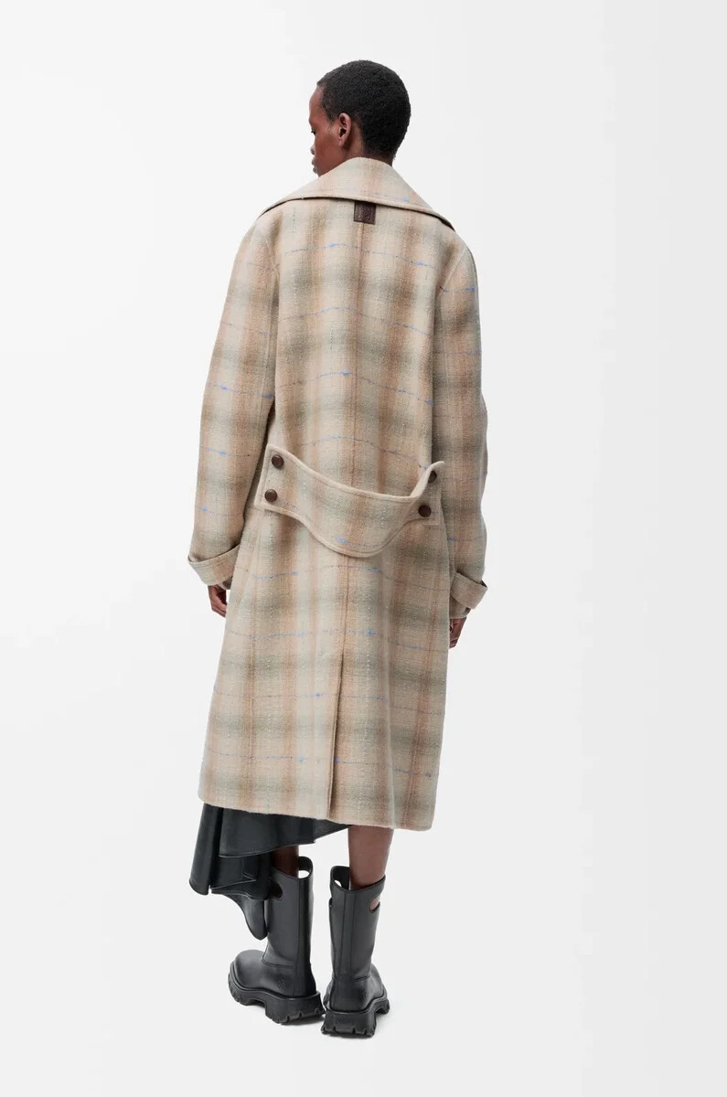 cappotto in misto lana e cashmere beige