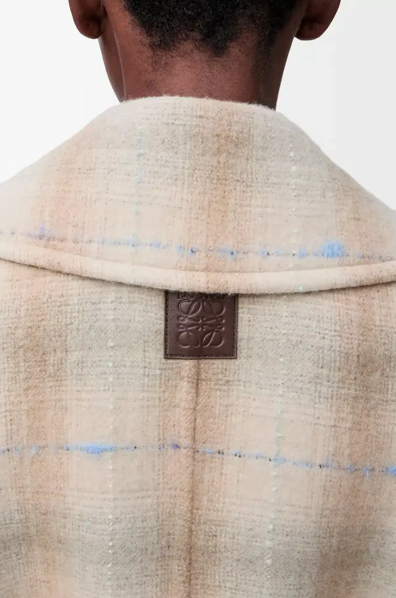 cappotto in misto lana e cashmere beige