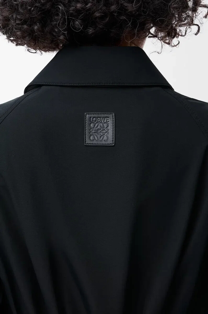 giacca in misto cotone nero