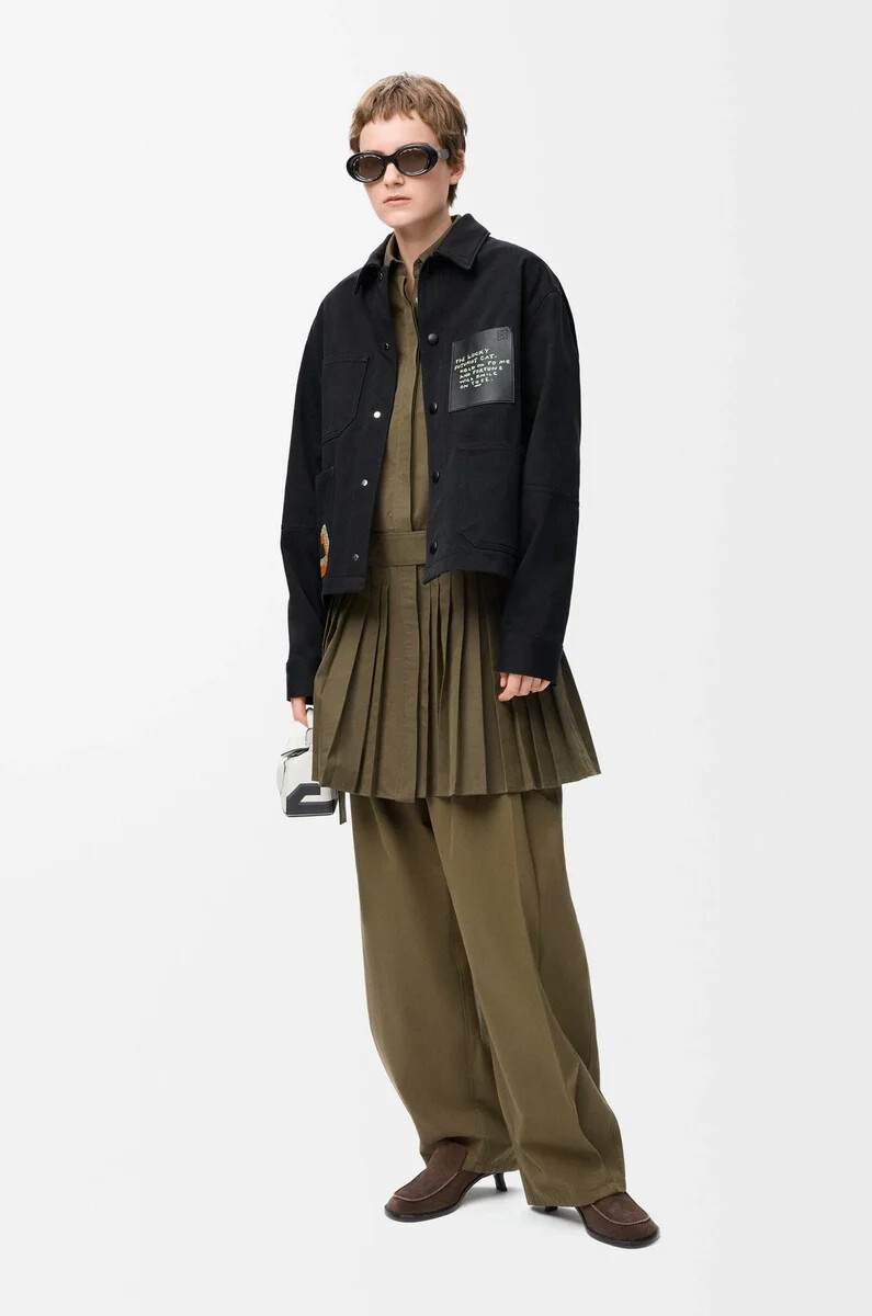 giacca in cotone nero