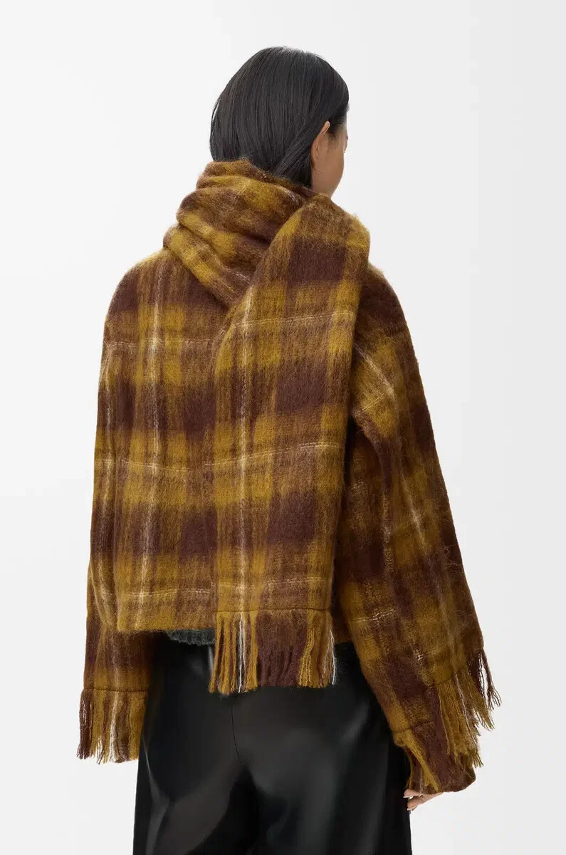 giacca in misto mohair e lana giallomulticolore