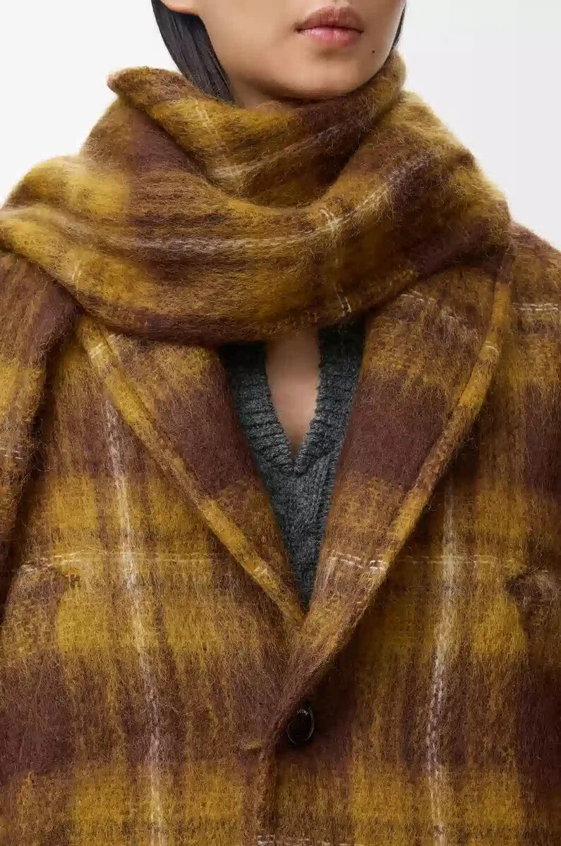 giacca in misto mohair e lana giallomulticolore
