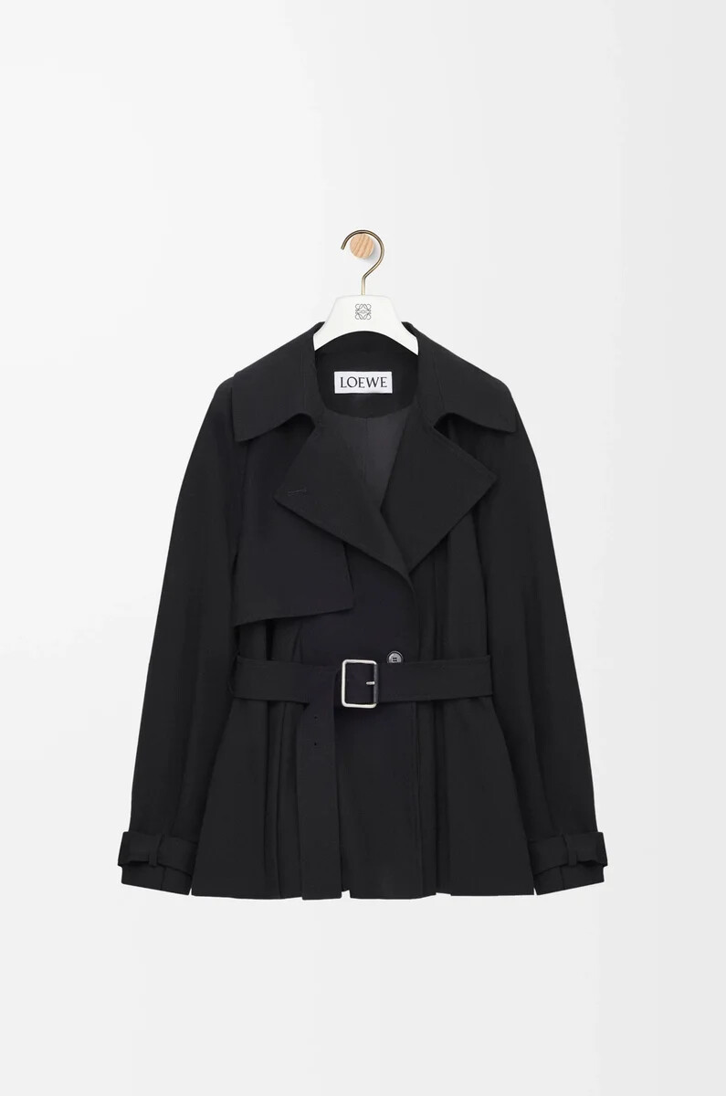 giacca in cotone nero