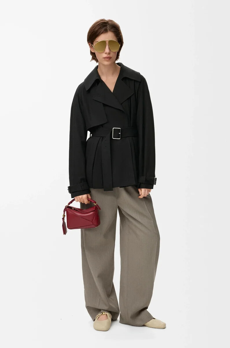 giacca in cotone nero