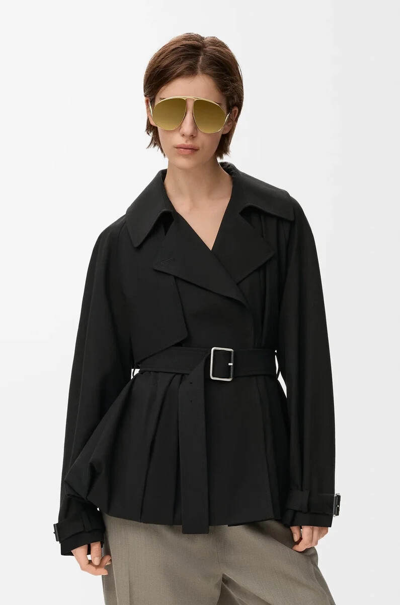 giacca in cotone nero