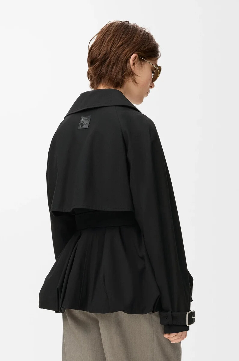 giacca in cotone nero