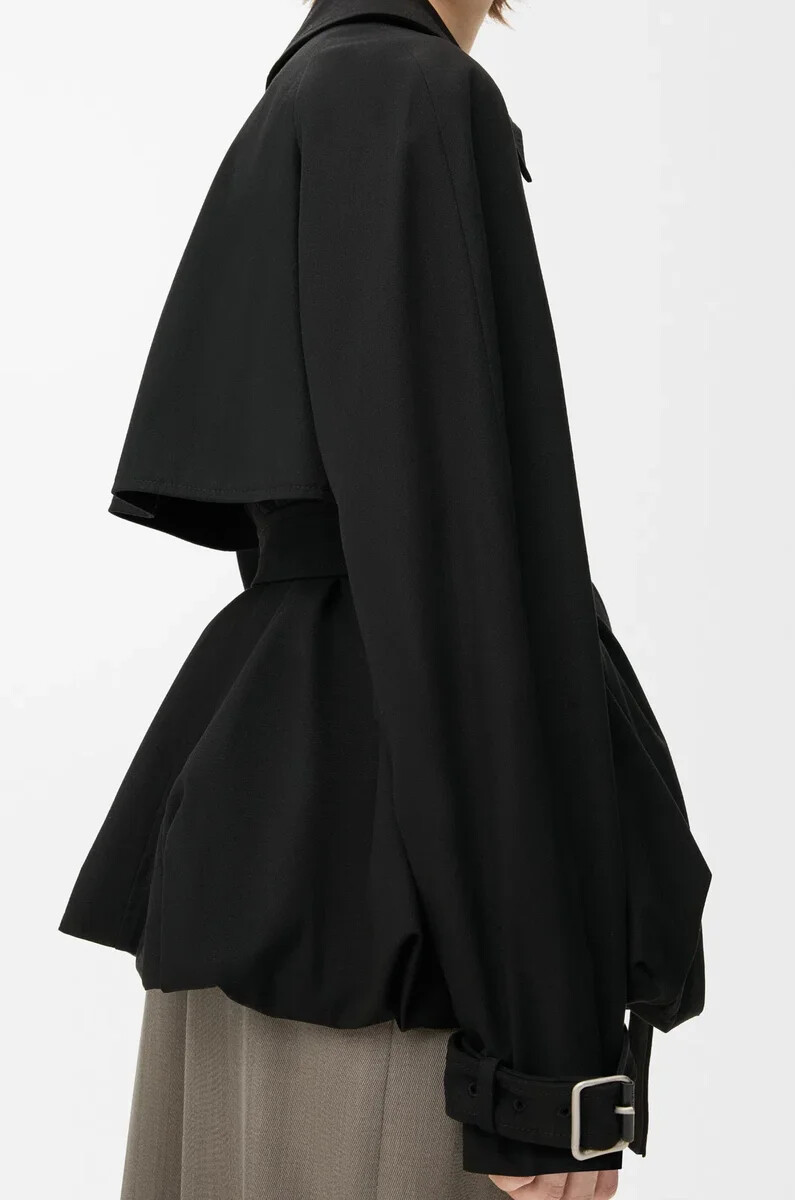 giacca in cotone nero