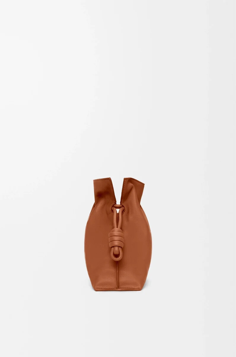 clutch flamenco media in vitello nappa scoiattolo