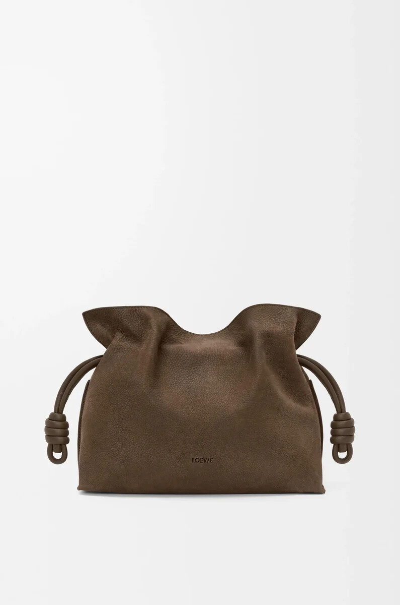 clutch flamenco media in nabuk grana tundra