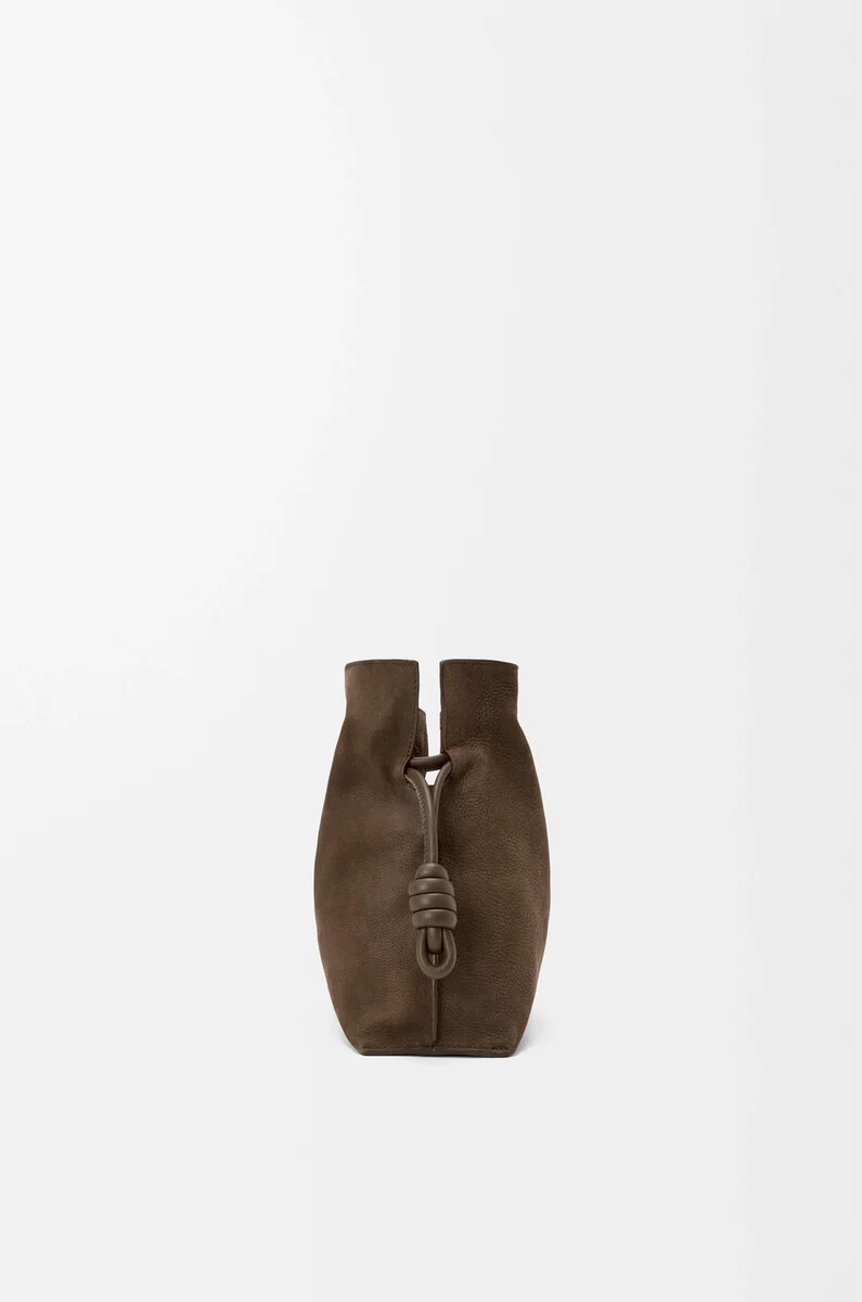 clutch flamenco media in nabuk grana tundra