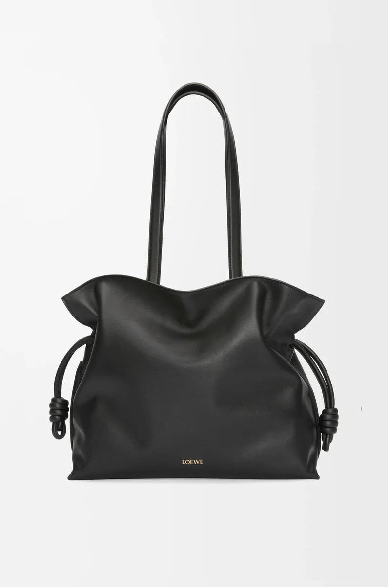 clutch flamenco grande in vitello nappa nero