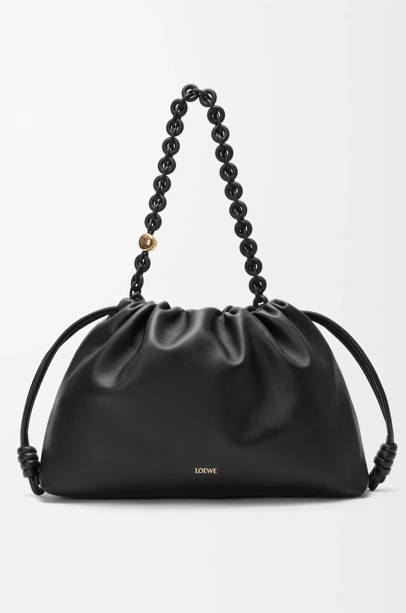 borsa flamenco grande in morbida nappa di agnello nera