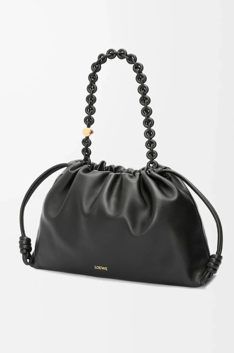 borsa flamenco grande in morbida nappa di agnello nera