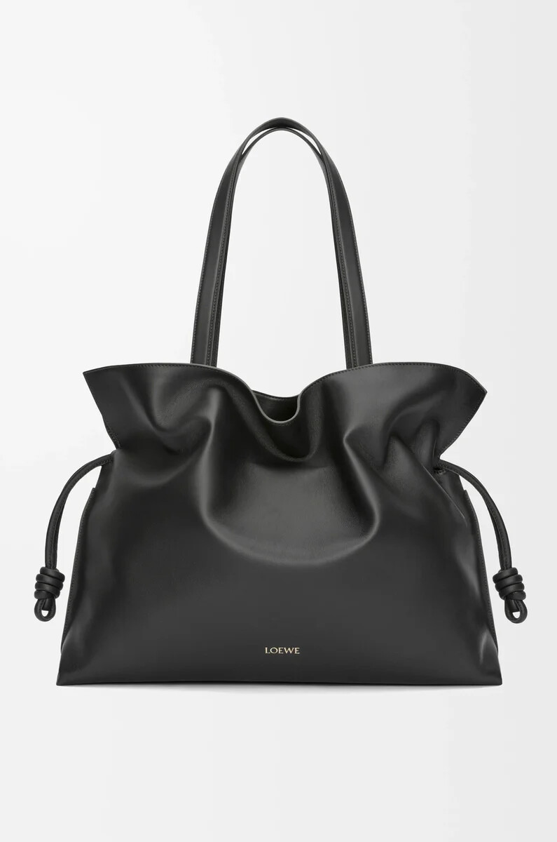 pochette flamenco xl in vitello nappa nero
