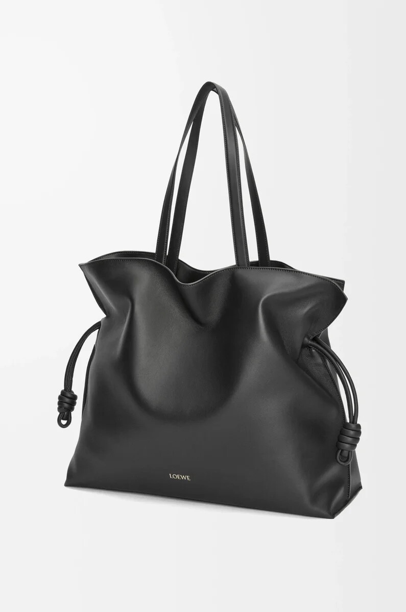 pochette flamenco xl in vitello nappa nero