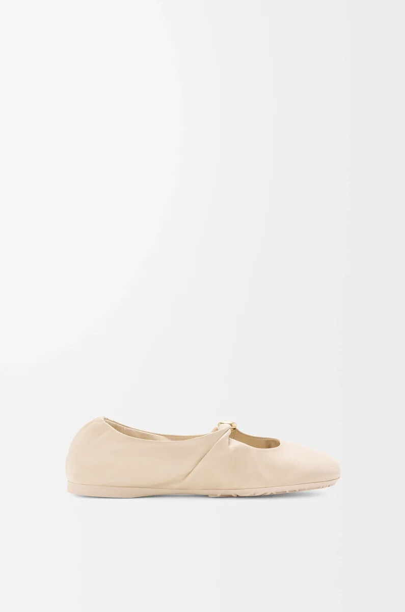 pebble ballerina morbida in nappa di agnello dough