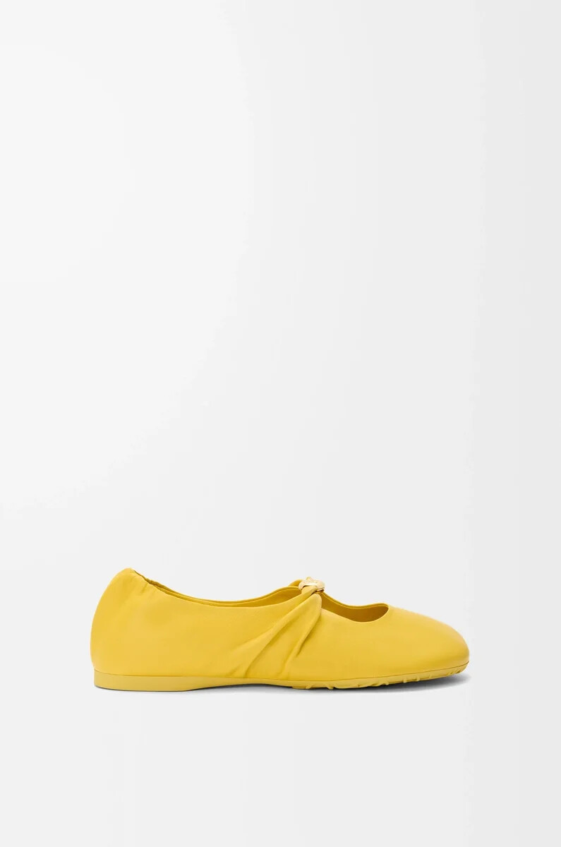 ballerina pebble soft in nappa di agnello dandelion