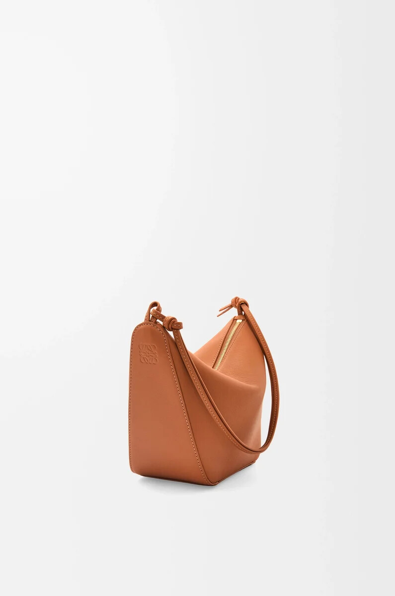mini hammock hobo in pelle di vitello classica tan