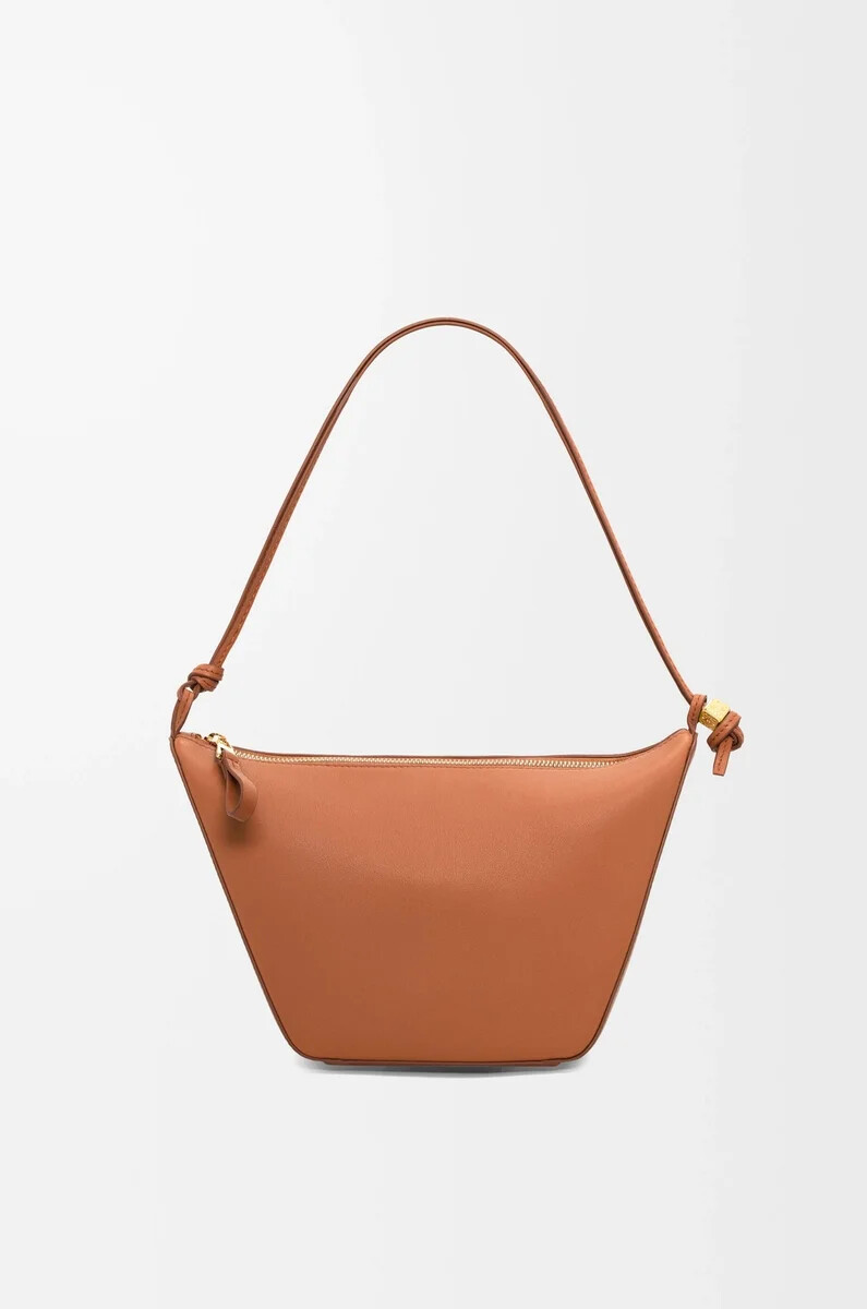 mini hammock hobo in pelle di vitello classica tan