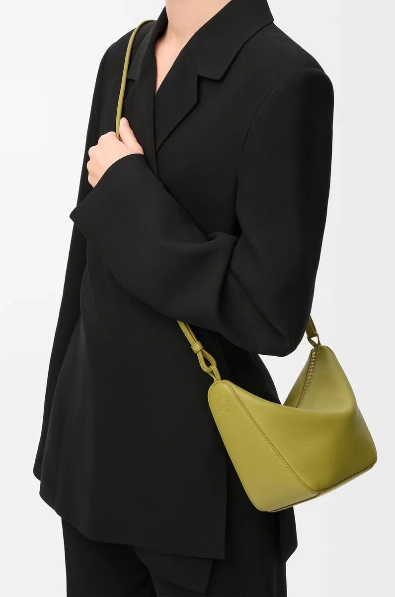 mini hammock hobo in pelle di vitello classica light moss
