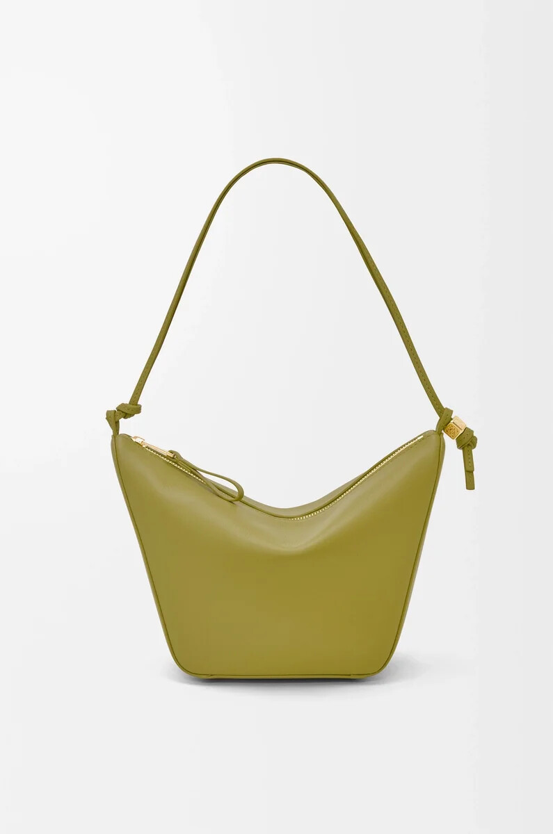 mini hammock hobo in pelle di vitello classica light moss