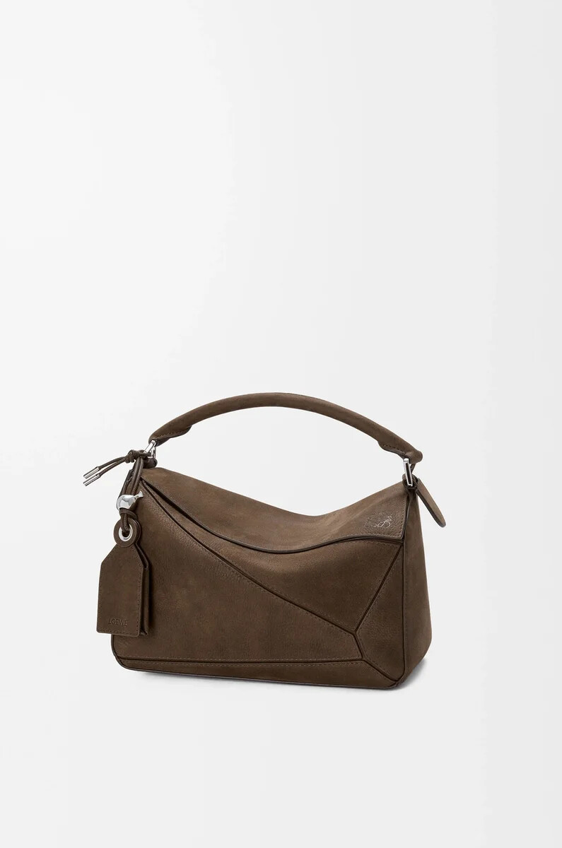 piccola borsa featherlight puzzle in nabuk grana tundra
