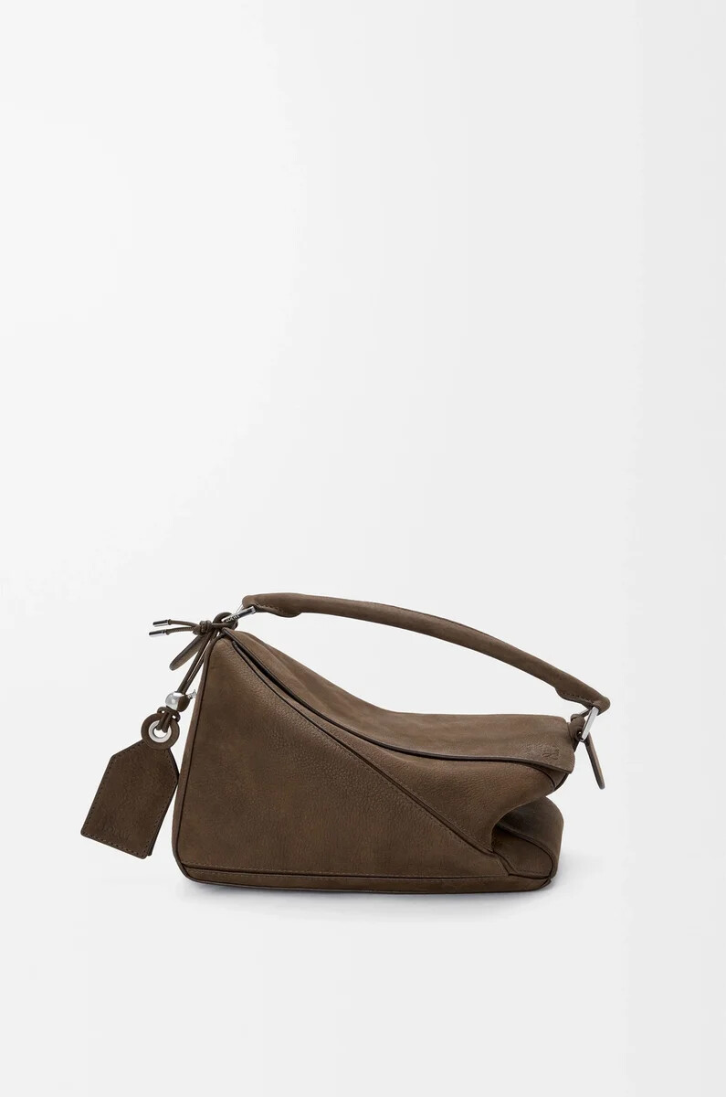 piccola borsa featherlight puzzle in nabuk grana tundra