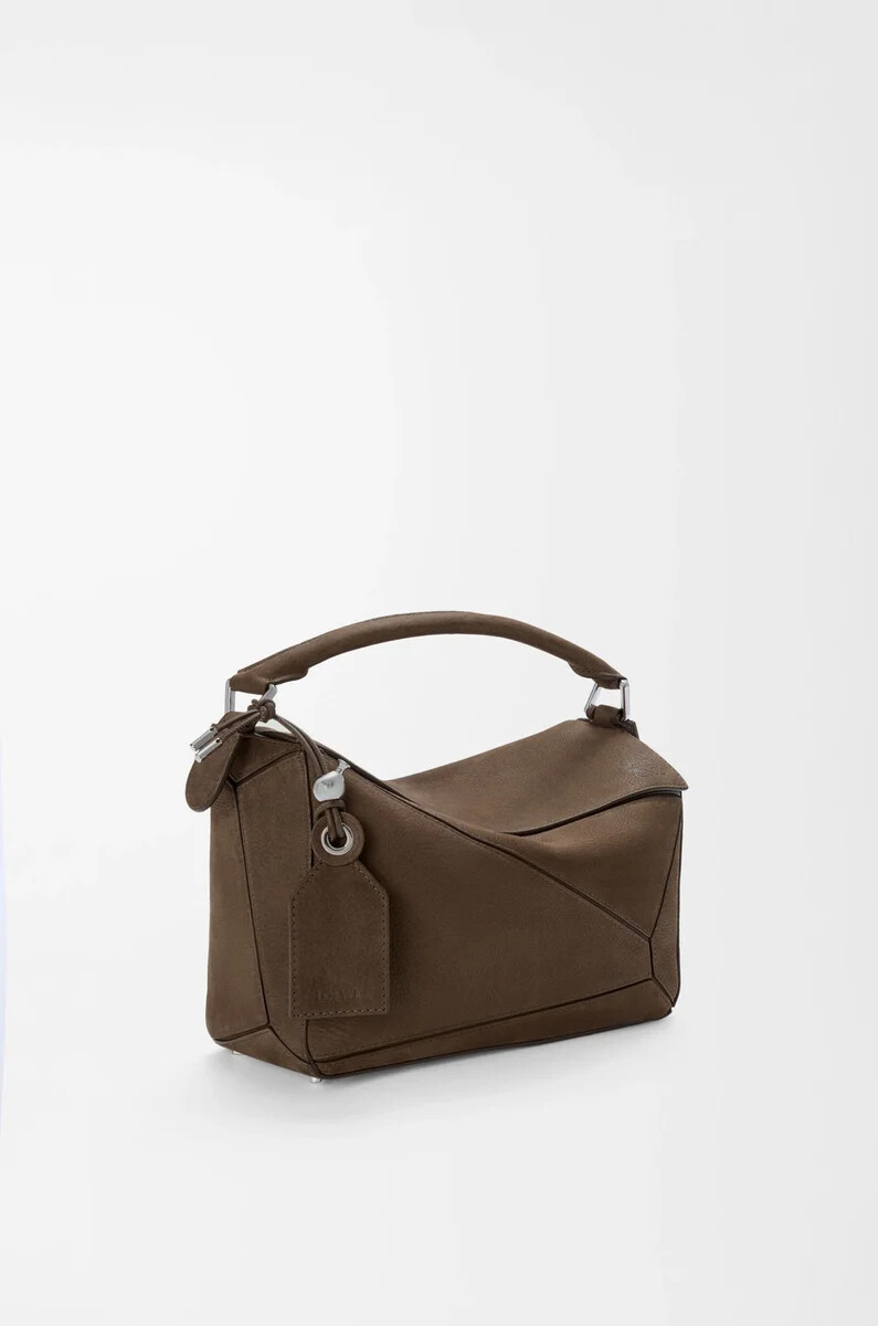 piccola borsa featherlight puzzle in nabuk grana tundra