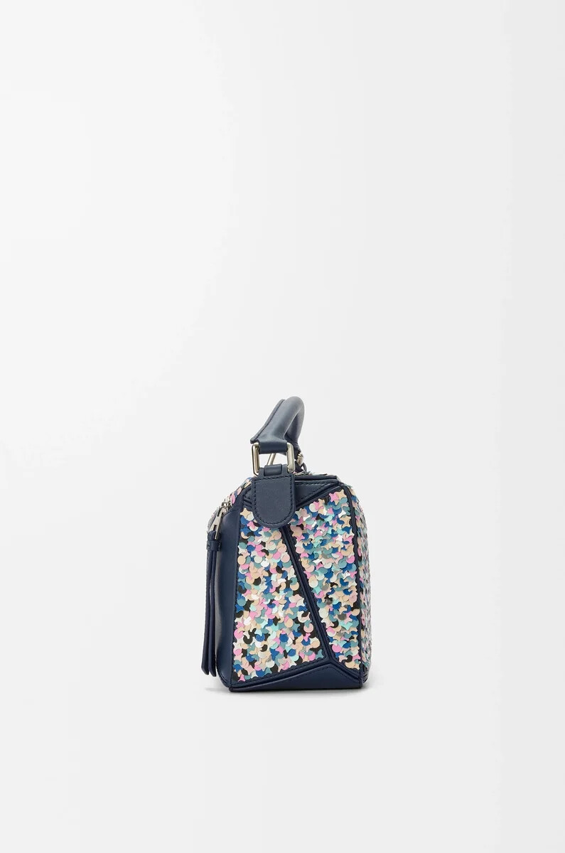 borsa puzzle 10 confetti in vitello classico multicolor