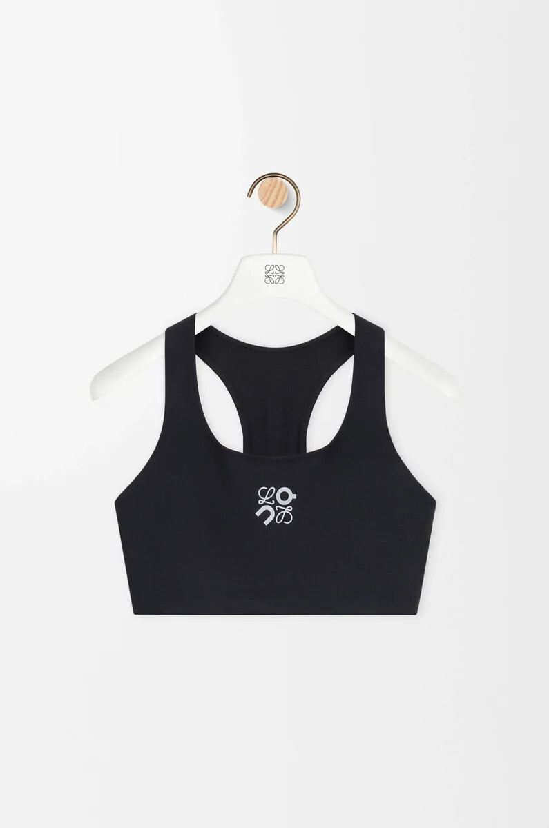 reggiseno morbido in jersey tecnico nero