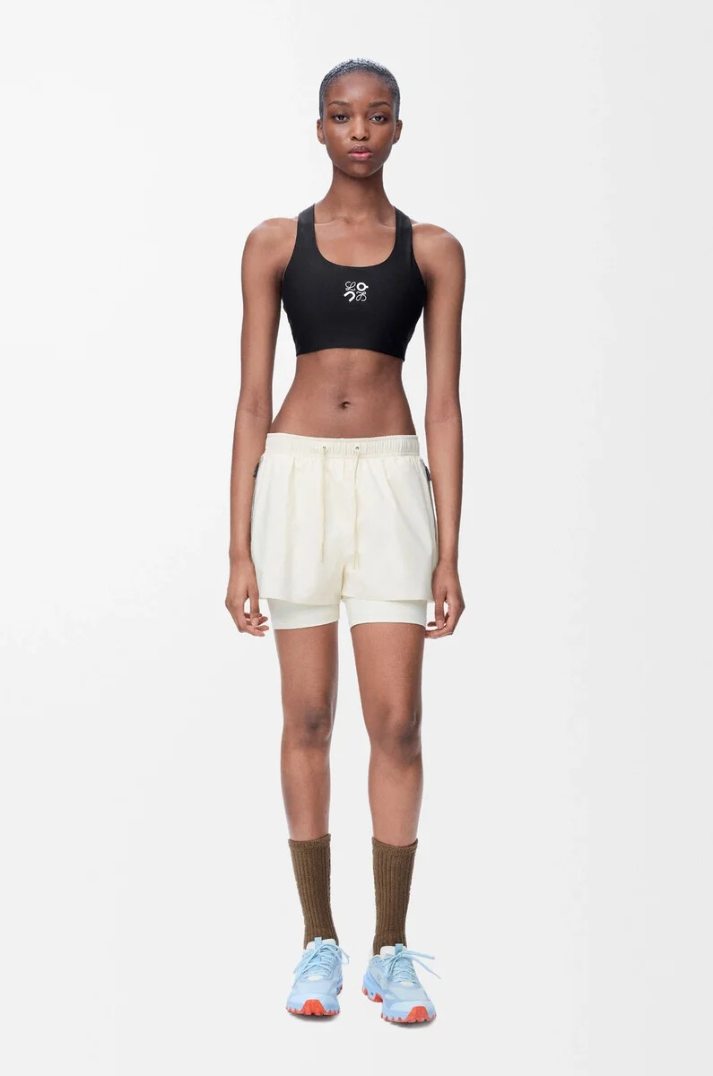 reggiseno morbido in jersey tecnico nero
