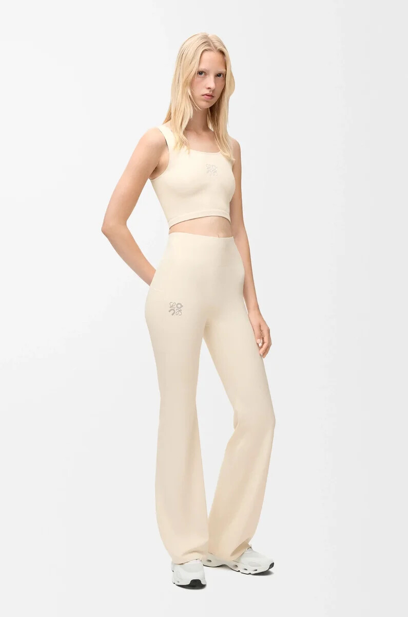 reggiseno senza cuciture in jersey tecnico avorio