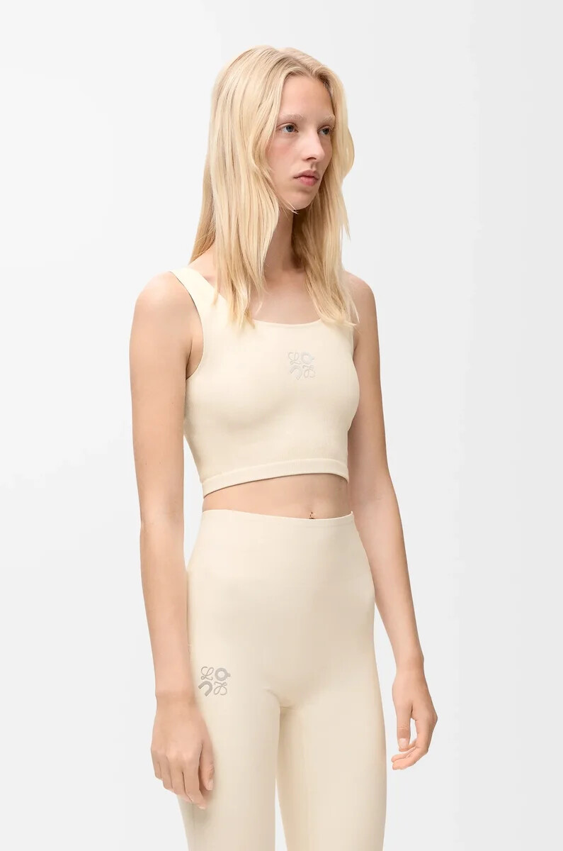 reggiseno senza cuciture in jersey tecnico avorio