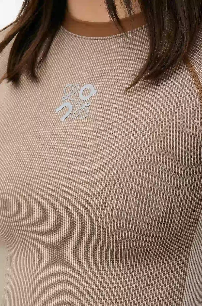 maglia manica lunga in jersey tecnico avorio
