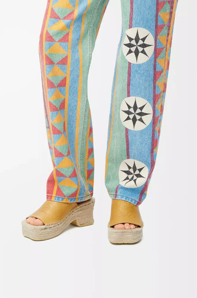 espadrillas con plateau petal in pelle di vitello conciata al vegetale ocra