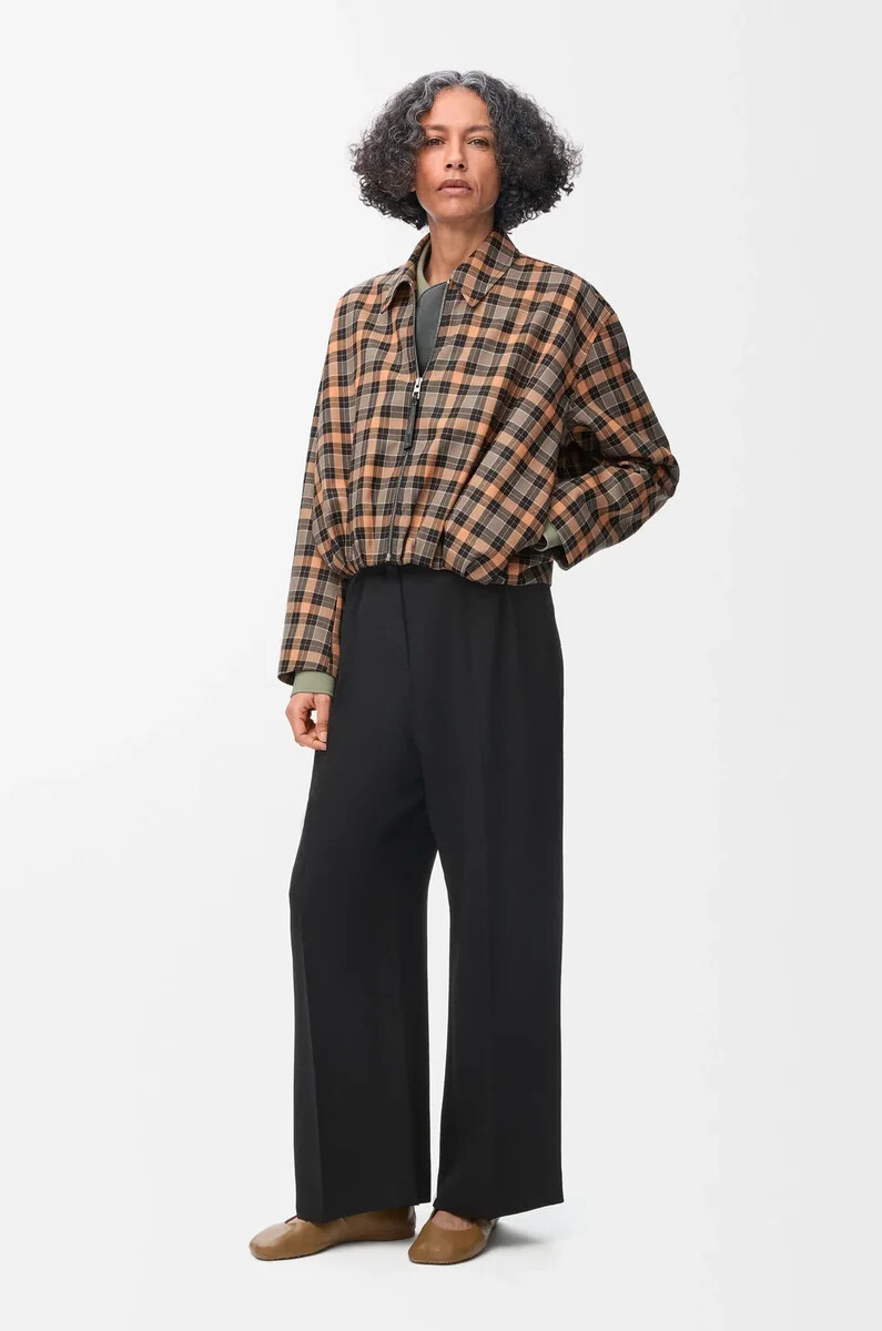 pantaloni in viscosa elasticizzata nero