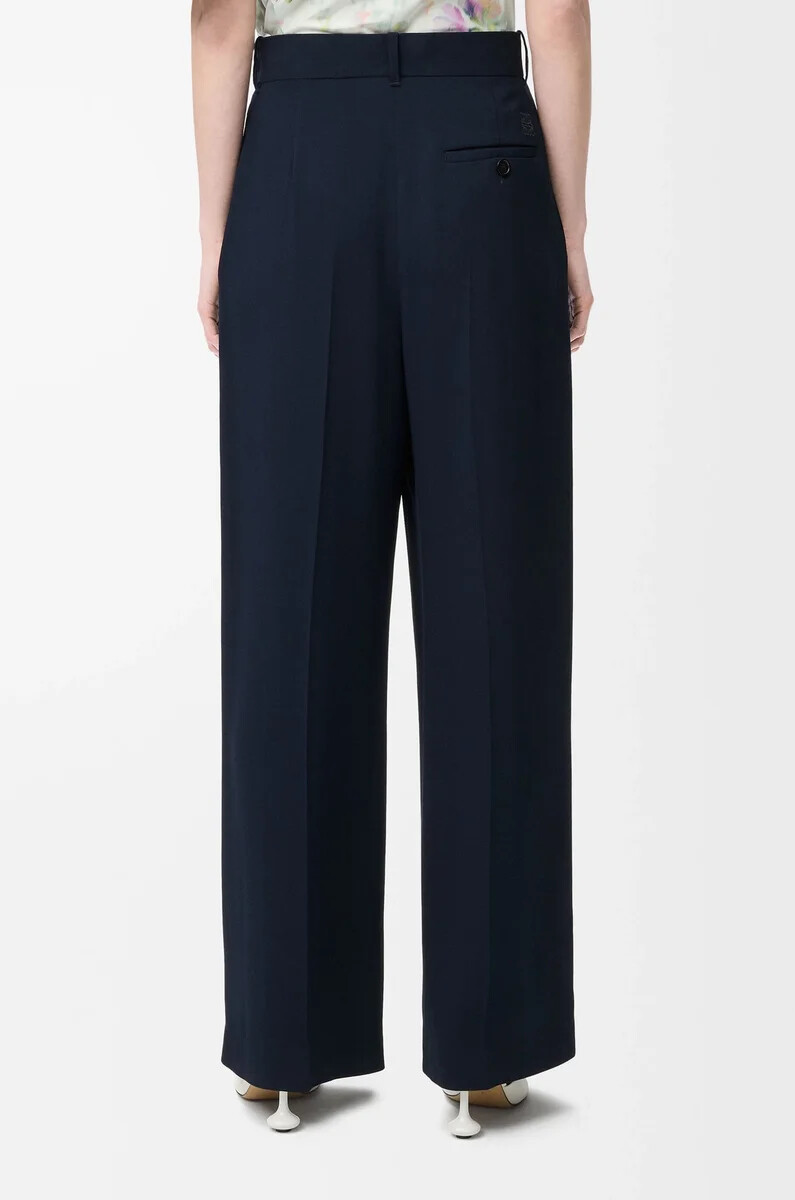pantaloni in viscosa elasticizzata midnight blue