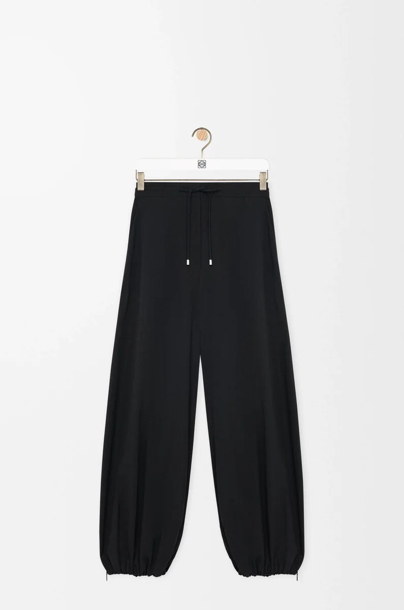 pantaloni in tessuto tecnico nero
