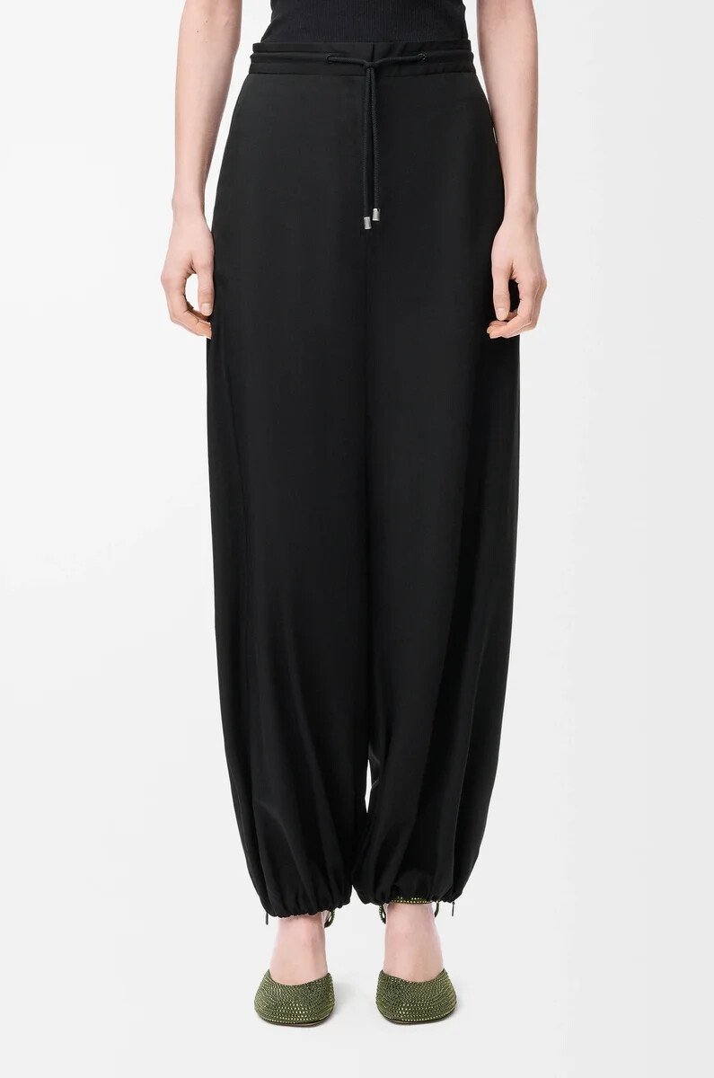 pantaloni in tessuto tecnico nero