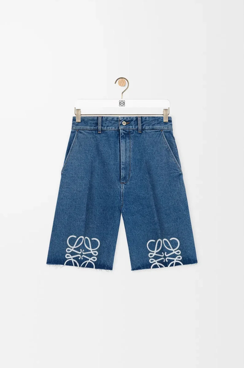 pantaloncini anagramma in denim jeans blu