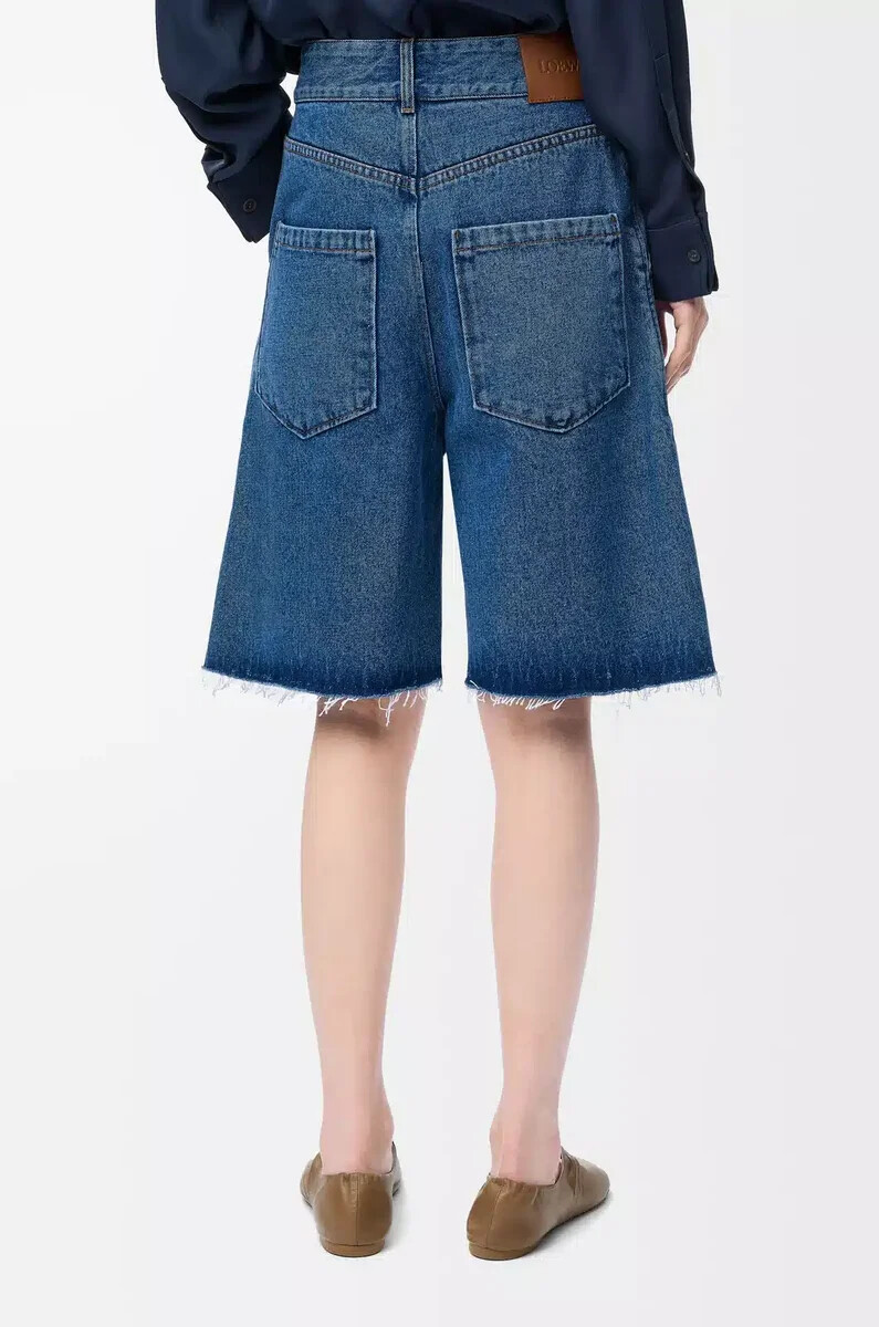 pantaloncini anagramma in denim jeans blu
