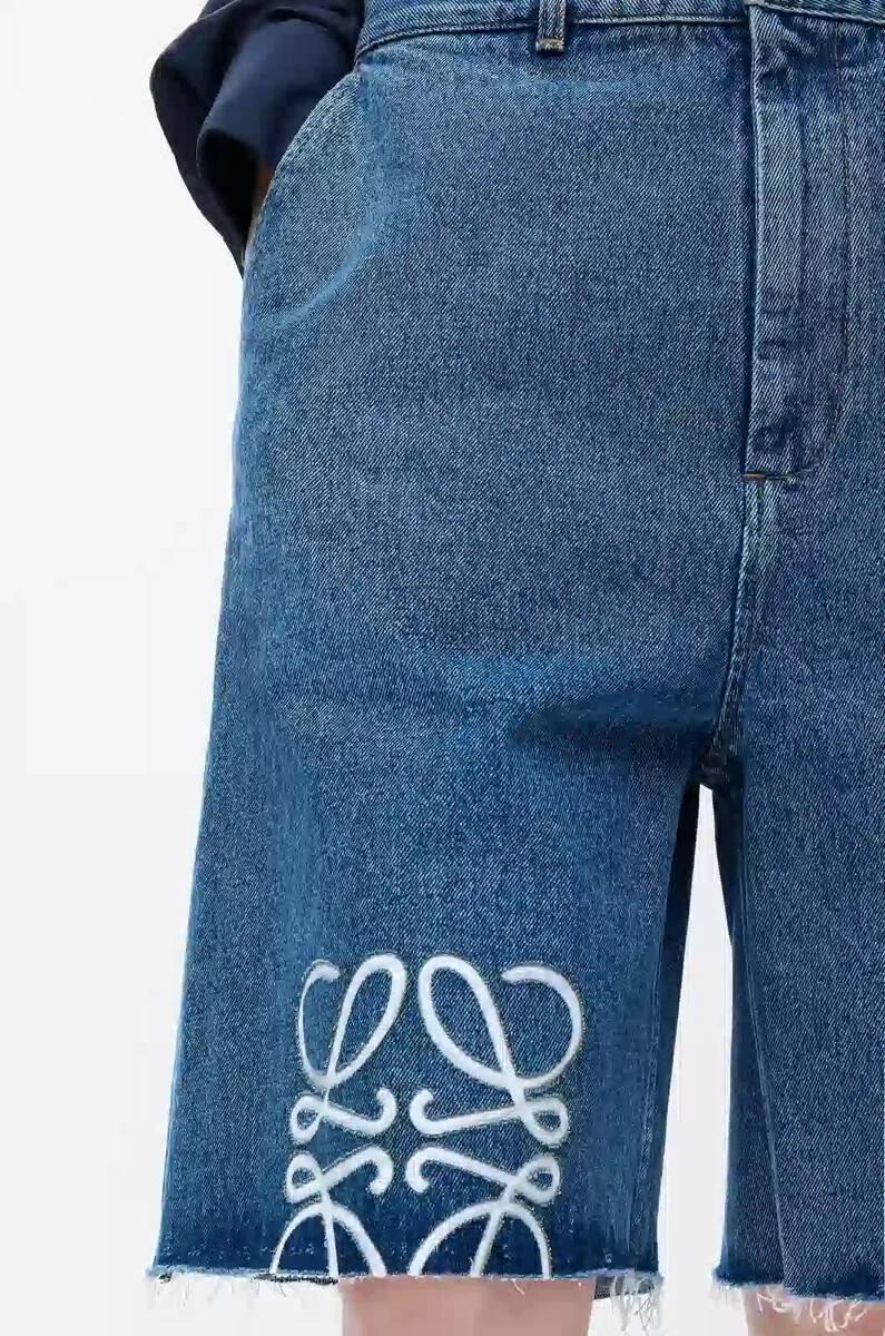 pantaloncini anagramma in denim jeans blu